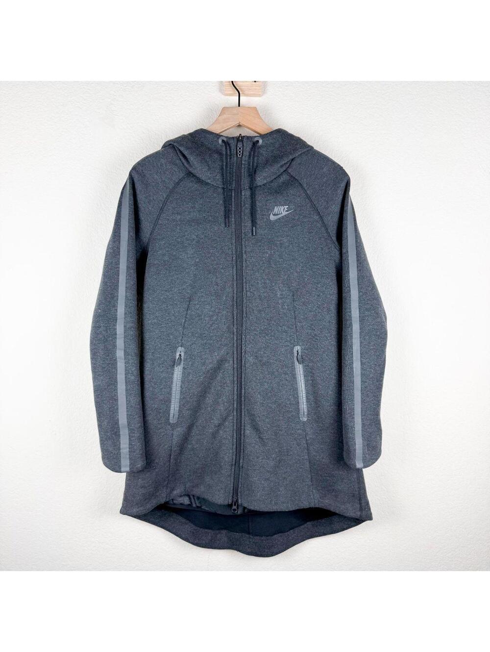 Nike Jacket Women's XS Grey Tech Fleece Aeroloft 800 Parka